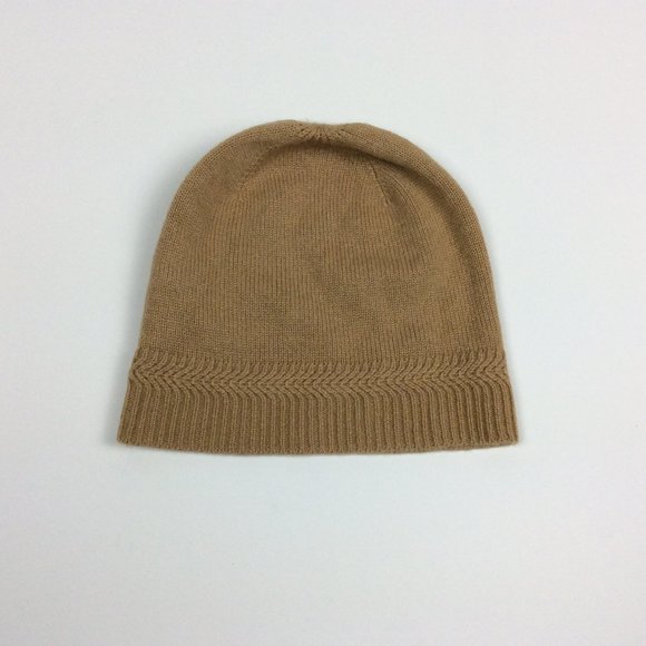 Banana Republic Todd & Duncan Cashmere Beanie Scottish Skull Cap Unisex Tan main image 5